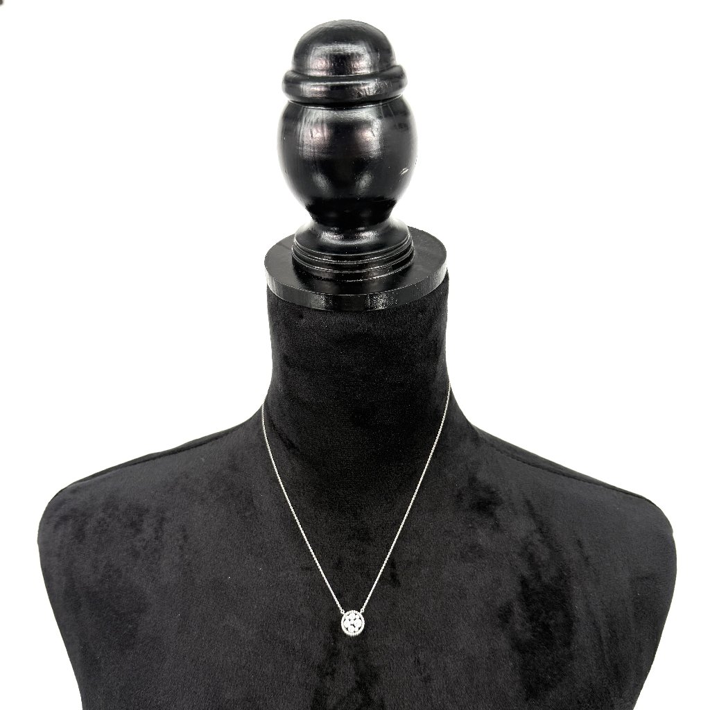 Landau Circles Cz Necklace
